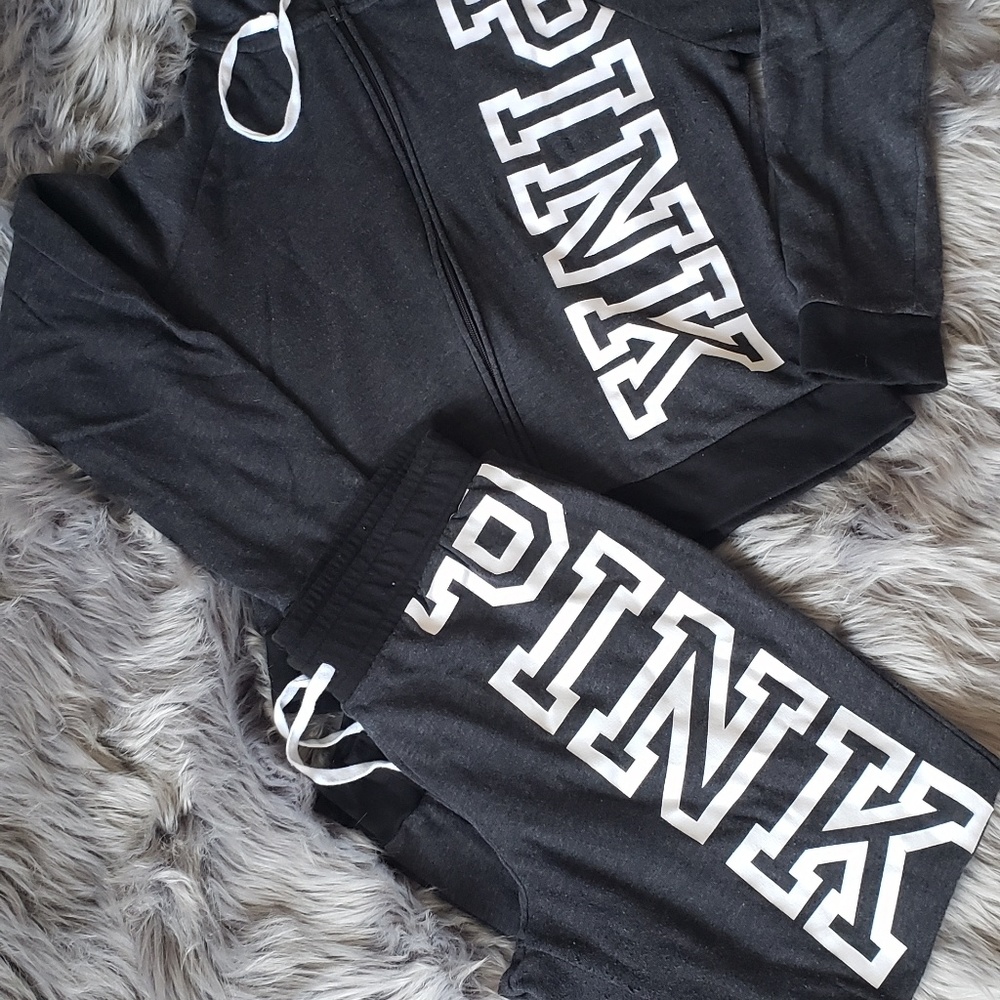 Two piece PINK jogger set